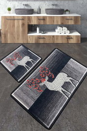 Mijölnir Juego de alfombras de baño Elafa Multicolor (2 piezas)